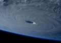 Hurricane as seen from space