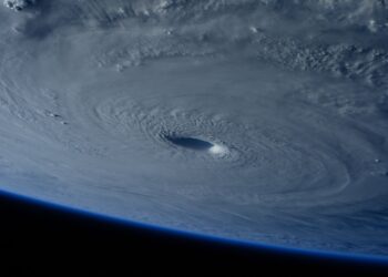 Hurricane as seen from space