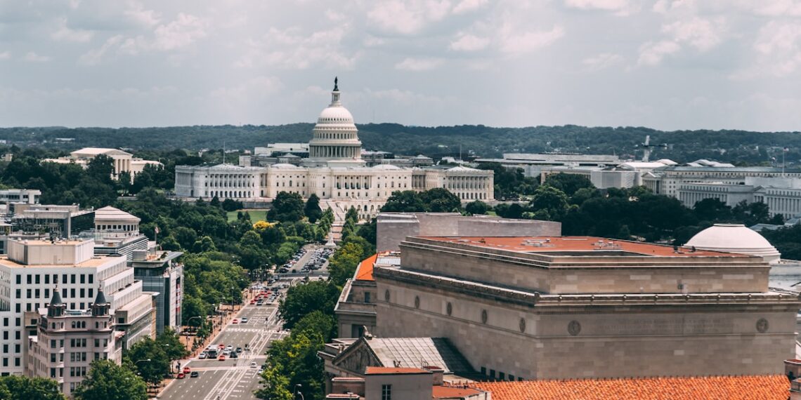 white domed government building