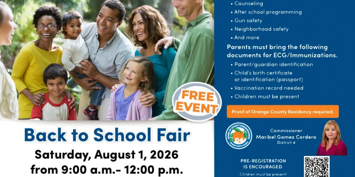 Orange County realizará una feria gratuita de regreso a clases