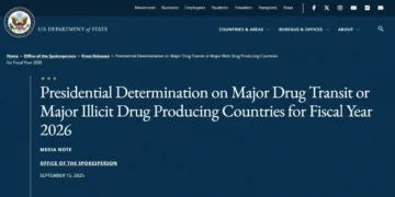 Colombia descertificada para 2026 en su lucha contra el narcotráfico
