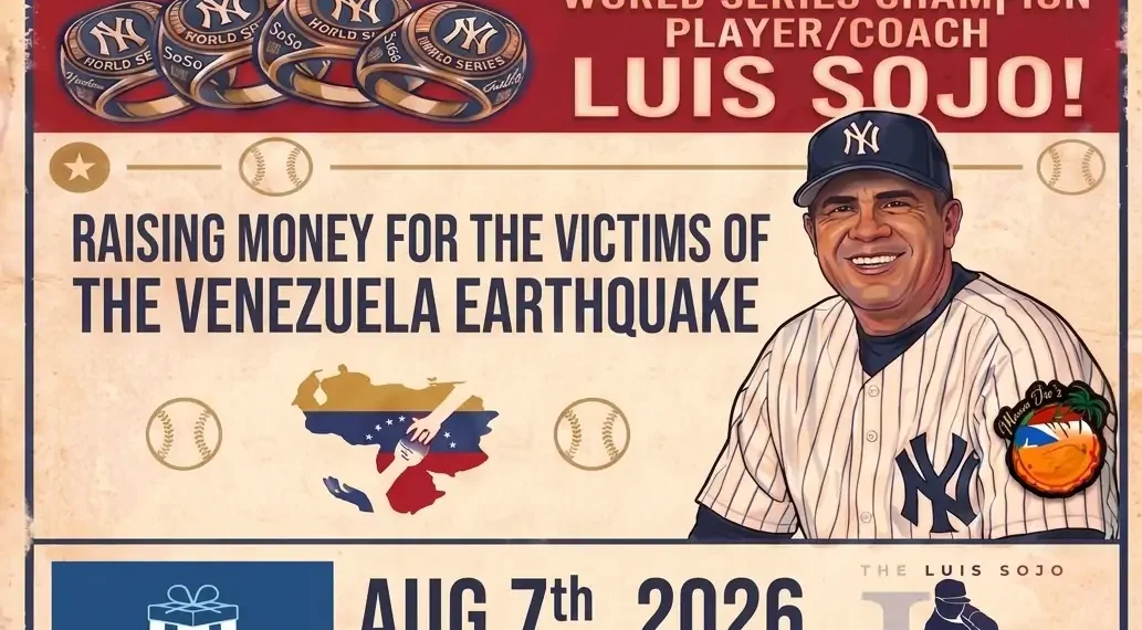 Ex Yankee Luis Sojo presenta un fundraiser por la victimas de los terremotos en Venezuela