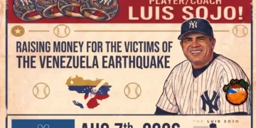 Ex Yankee Luis Sojo presenta un fundraiser por la victimas de los terremotos en Venezuela