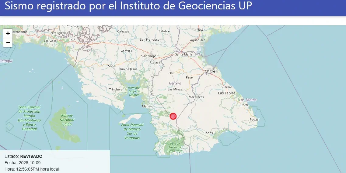 Sismo de magnitud 7.2 sacude a Panamá