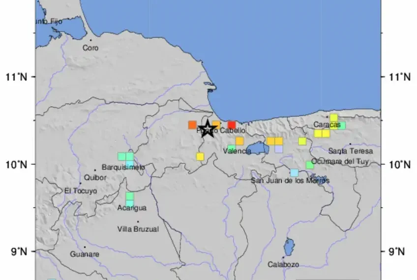 Un fuerte terremoto de magnitud 7,5 sacude el norte de Venezuela